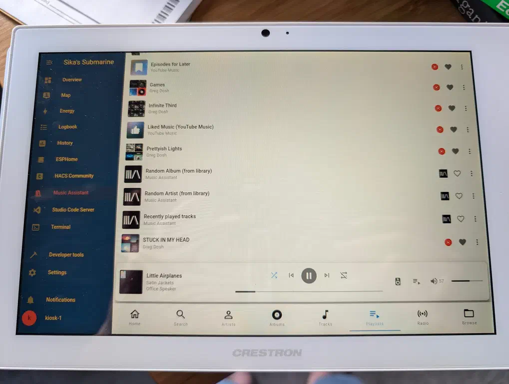 Home Assistant displaying an add-on called Music Assistant.
