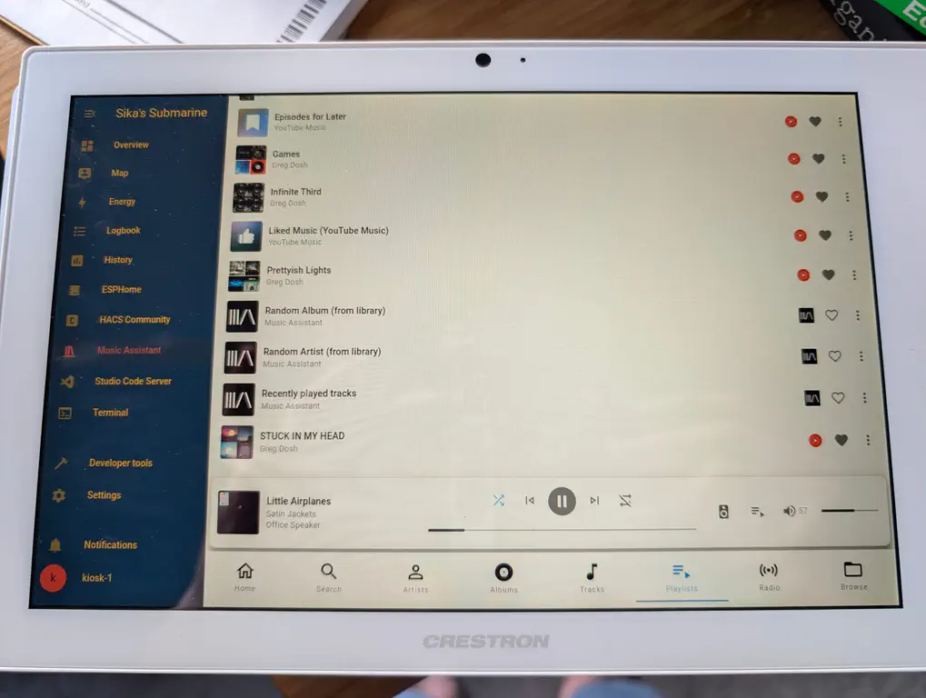 Home Assistant displaying an add-on called Music Assistant.